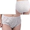 肌なじみの良いイチゴ柄コットン深履きショーツ ホワイト(ランジェリー)