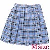 チェック柄プリーツスカート M(コスチューム)